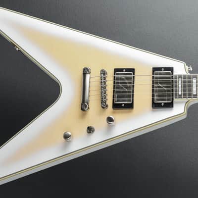 Epiphone Prophecy Flying V - Aged White Tiger Burst