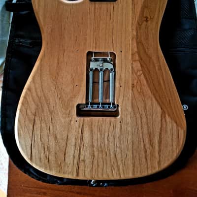 Custom Build "Flinty Minty" Strato-liscious Natural Alder/Maple Mint Green Pickguard Cream Knob/Tips image 3