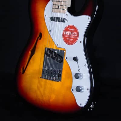 Squier Affinity Telecaster Thinline, Maple FB, 3-Color Sunburst image 2