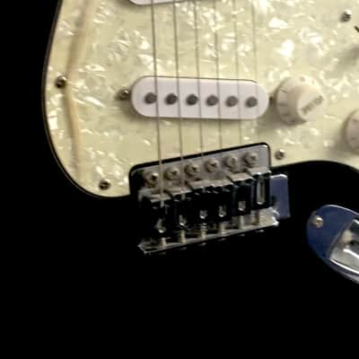 Vintage 100% Original Squier Strat 2003 Gloss Black Natural Relic Stratocaster Aged Pearl Pickguard image 9
