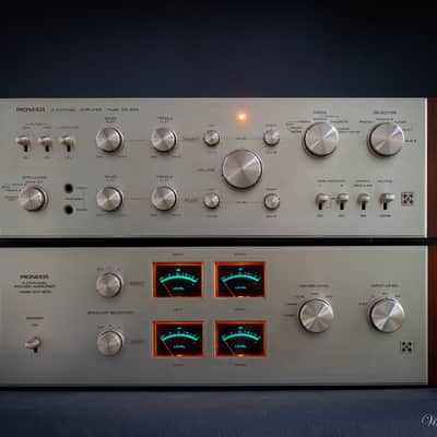 Pioneer SQ 80a Quadrophonic preamp with QM80a power amplifier set of 2 image 10