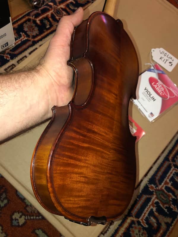 Brand New Intermediate Violin Do-It-Yourself Kit 2019 French Polished 3/4 image 1