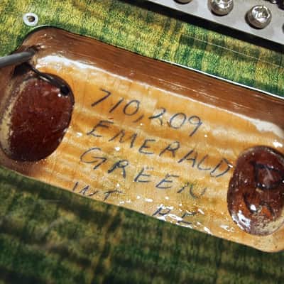 1994 Paul Reed Smith PRS CE-24 Flame Top CE24 Pre-Factory Emerald Green image 7