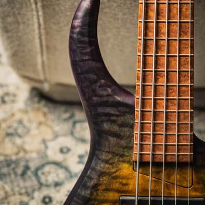 MTD 535-24 US Custom 30th Anniversary Quilted Maple Top-Nebula Burst w/Roasted Maple Neck & Roasted Birdseye Maple Fingerboard image 4