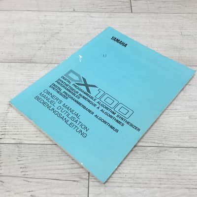 Yamaha DX-100 Owner's Manual