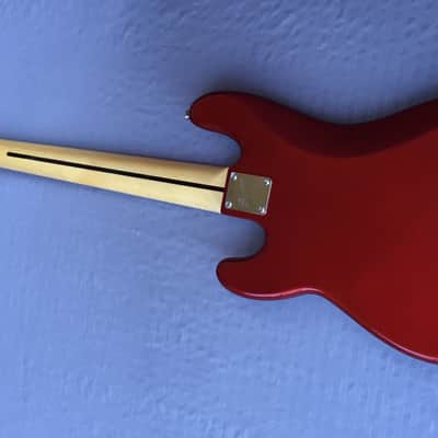 Squier Vintage Modified Precision Bass V 5 String In Candy Apple Red image 13