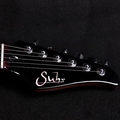 Suhr Modern Custom Mahogany 2015 Faded Trans Whale Blue Burst Quilt Top image 13