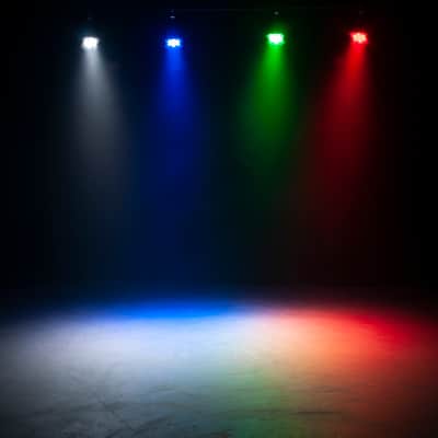(4) American DJ MOD STQ Compact LED DMX Par Wash Lights w/Remote+Fogger+Cables image 12