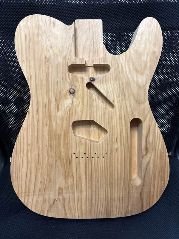Hades Roasted Maple, roasted knotty Pine Telecaster PineCaster body Raw off the CNC image 1