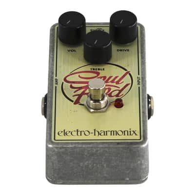 Electro-Harmonix Soul Food Transparent Overdrive Guitar Effect Pedal - Cream image 1