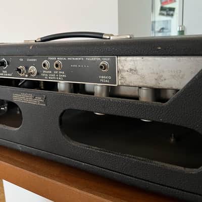Fender Bandmaster "Drip Edge" 50-Watt 2-Channel Guitar Amp Head 1968 - 1969 - Silverface image 10