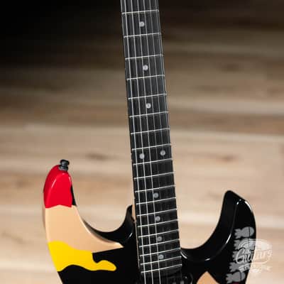 ESP Japan Custom Shop Kamikaze-1 George Lynch Signature Guitar – Black w/ Graphic image 4