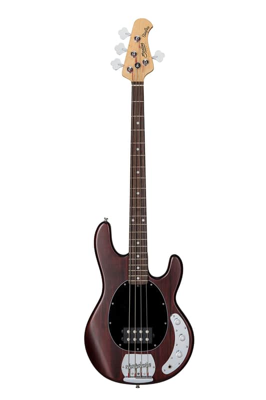 Sterling by Music Man StingRay Ray4 Bass Guitar in Walnut Satin image 1