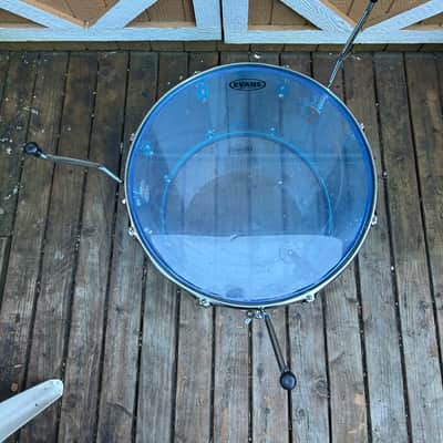 Ludwig 16x18" Blue Vistalite Floor Tom 1970s - Blue image 6
