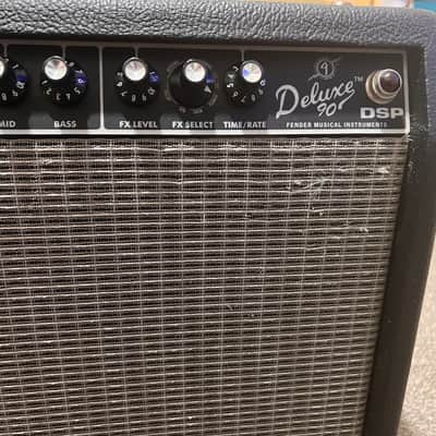 Fender Deluxe 90 2-Channel 90-Watt 1x12" Solid State Guitar Combo 1999 - 2002 - Black image 4
