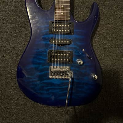 USED Ibanez GRX70QA-TBB Gio 2011 - Present - Transparent Blue Burst image 2