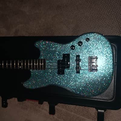 Ocean spray metal flake crook custom guitars electric bass guitars image 5