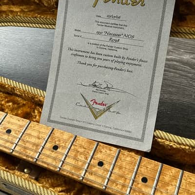 2006 Fender 1951 Nocaster Highly Figured AA Birdseye Maple Neck with COA & Case image 11