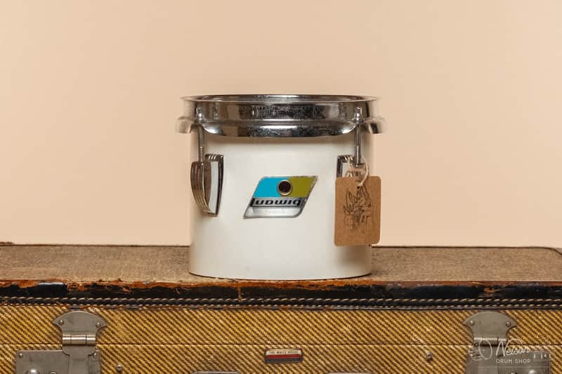 1970s Ludwig 3-Ply Concert Tom in White Cortex - 5.5x6 image 1