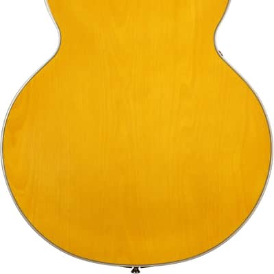 Epiphone Sheraton Semi-Hollow Body Electric Guitar, Left-Handed (with Gig Bag), Natural image 7