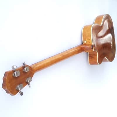 Vintage Original 1950's Kay Howlin' Wolf Thin Twin K162 Natural Blonde Electric Bass Guitar Viol image 1