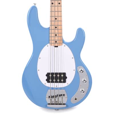 Sterling By Music Man StingRay RAY4 Chopper Blue Bass Guitar image 1