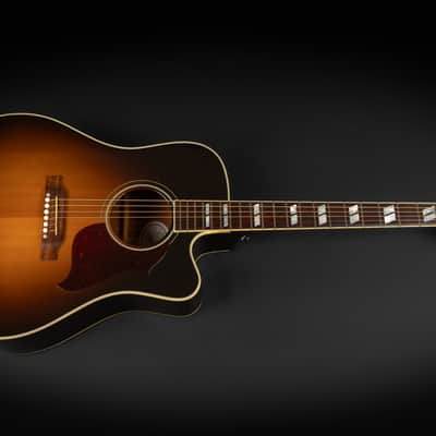 2014 Gibson Hummingbird Pro EC - Vintage Sunburst | USA Montana Square Shoulder Dreadnought Cutaway Pickup | CoA OHSC image 3