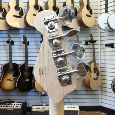 Squier Paranormal Rascal Bass HH Metallic Black w/Matching Headstock image 8
