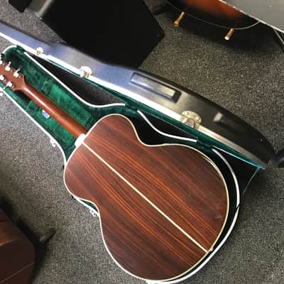 Yamaha CJ-838S vintage jumbo acoustic guitar made in Taiwan 1979-1981 in excellent condition with road runner hard case image 17