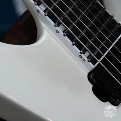 ESP E-II M-II 7B Baritone 7-String Evertune Guitar w/ Case–Pearl White (B-stock) image 5