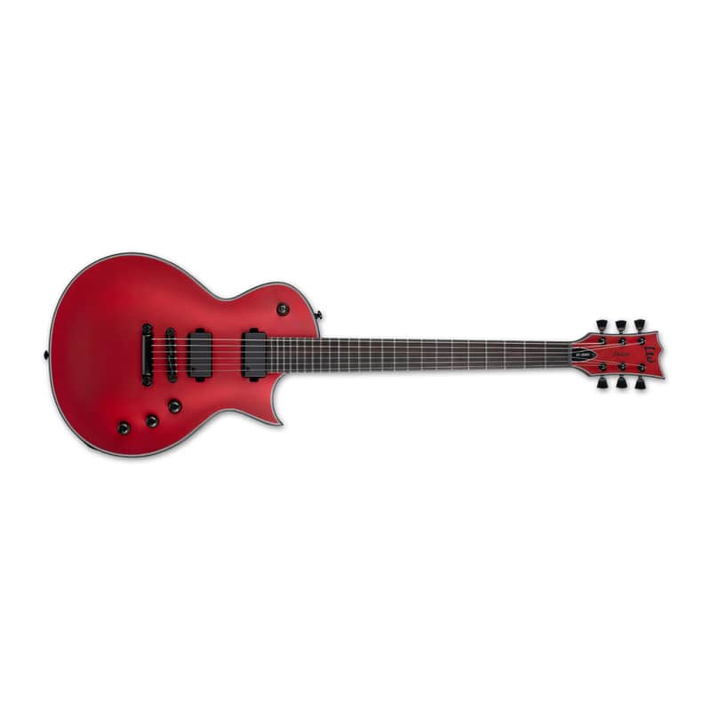 ESP LTD EC-1000 Electric Guitar with Ebony Fingerboard Mahogany Body and Locking LTD Tuners (Candy Apple Red Satin) image 1