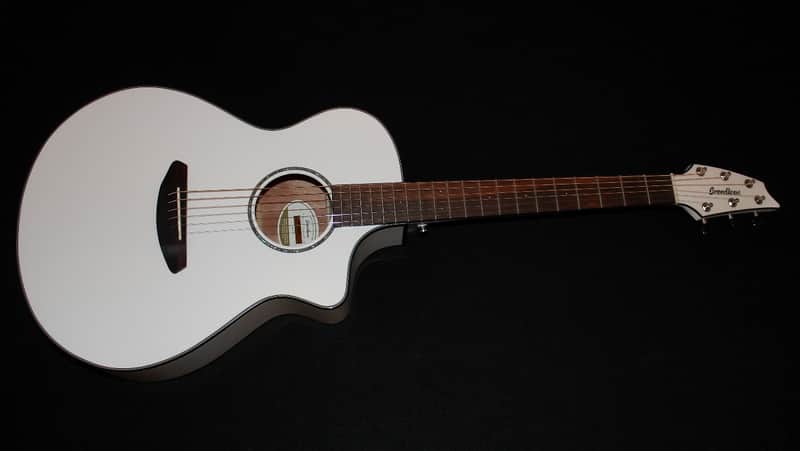 Breedlove Pursuit Concert CE Acoustic Electric Guitar White w/ Gigbag image 1