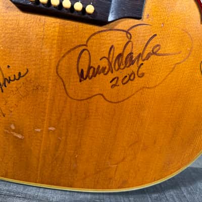 Gibson Hummingbird 1968 - Natural - Signed by David Allan Coe, BB King,  Ray Price, Roy Clark, and Jim Stafford!! image 6