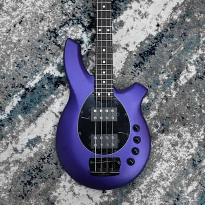 Sterling by Music Man Bongo 4-String Bass Guitar, Firemist Purple Satin image 4