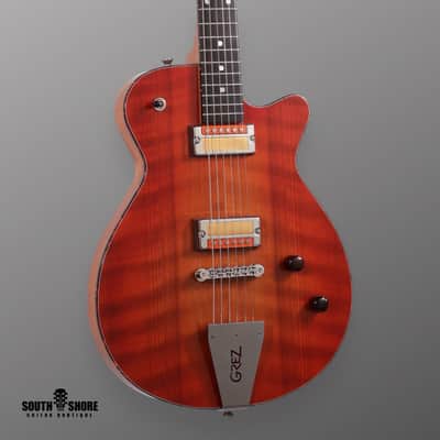 Grez Mendocino - 2023 - Cherry Burst w/ Curtis Novak GT-V Gold Foils. NEW (Authorized Dealer) image 1