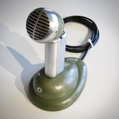 Shure 520-SL High Impedance Microphone Desk Mic Circa-1950s-Chrome & Black` image 1