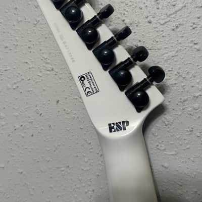 2007 ESP LTD Alexi-600 Signature White with Black Pinstripe image 4