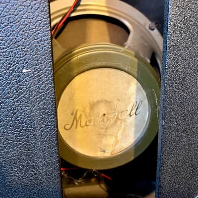 1966 Marshall 2x12 Pinstripe #1983 PA Column Cabinet Cab G12H T1281 image 13