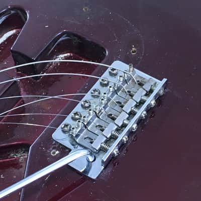 Lefty Vintage 1997-98 Fender Relic Standard Strat Body Guitar Old Wine Red Hardware image 10