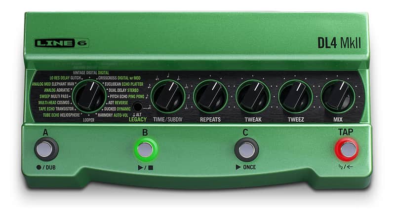 Line 6 DL4 MkII Delay Modeler Pedal - Green / Black image 1