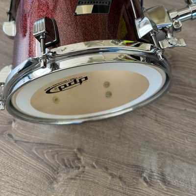 Ludwig Backbeat 12 Inch Tom Drum With Mount For Drum Set Burgundy Sparkle image 5