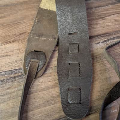 Silver Eagle Pick Pocket 2.5" Guitar Strap Brown Comfortable & Worn image 8