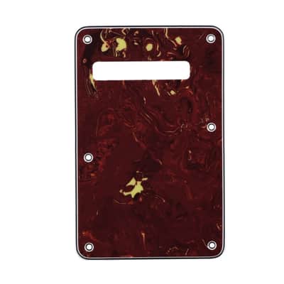 Strat Stratocaster Electric Guitar Back Plate Trem Tremolo cover USA MEX FIT - White Pearl image 7