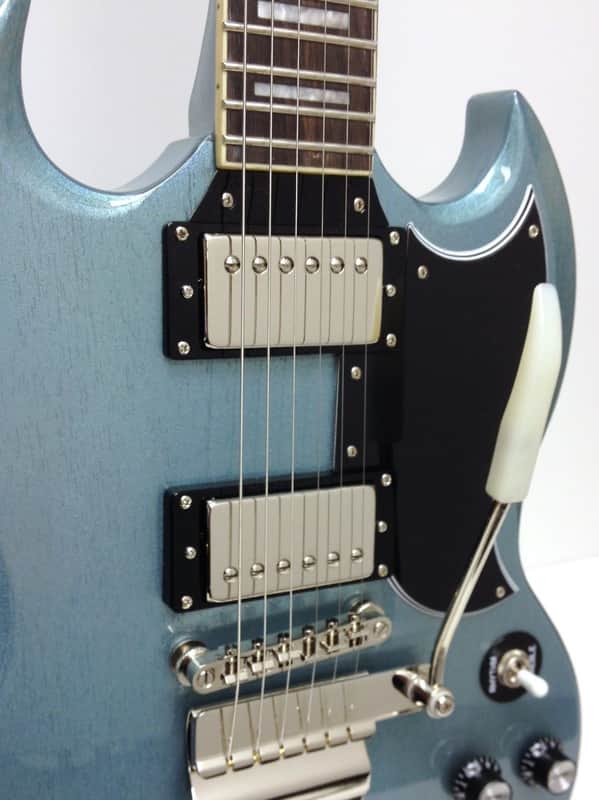 Epiphone TV Pelham Blue SG Custom Maestro Ltd Ed Electric | Reverb