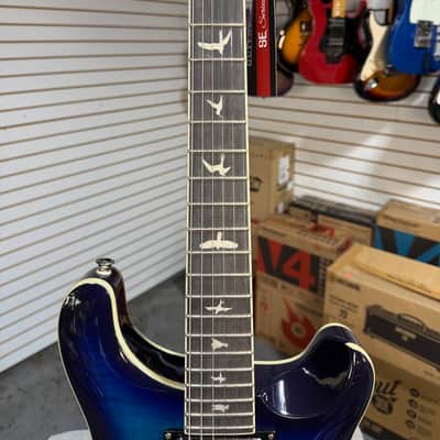 PRS SE Hollowbody II Electric Guitar - Faded Blue Burst w/OHSC & PLEK*D #782 image 7