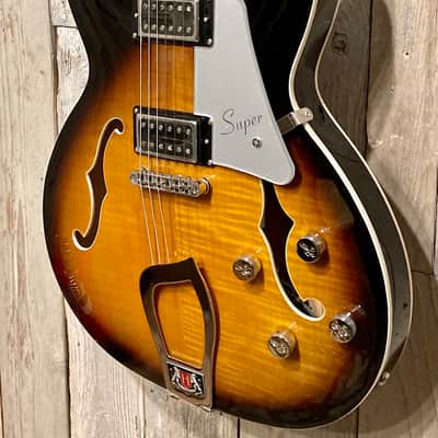 New Hagstrom SUVIK-TSB Super Viking Tobacco Sunburst, Gorgeous Guitar, Support Small Biz, Buy Here! image 5