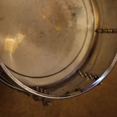 Premier 14X5 Snare Drum, Brilliant Chrome, Made in England-late 90's image 3