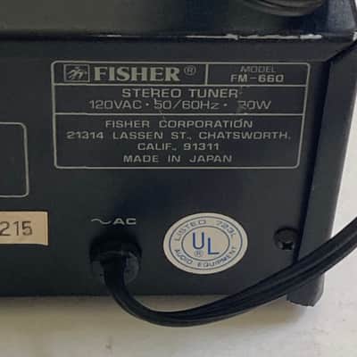 Vintage Fisher Stereo Synthesizer Tuner Studio Standard Receiver FM-660 MIJ 30W image 18