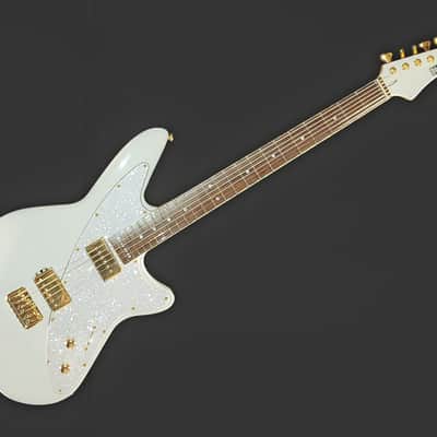 Baritone - Dood Craft Guitars - The Beatrice 628 - #150 - White & Gold image 2