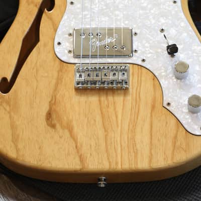 2004 Fender Traditional 70's Thinline Telecaster MIJ Semi-Hollow Electric Guitar Natural + GB image 5